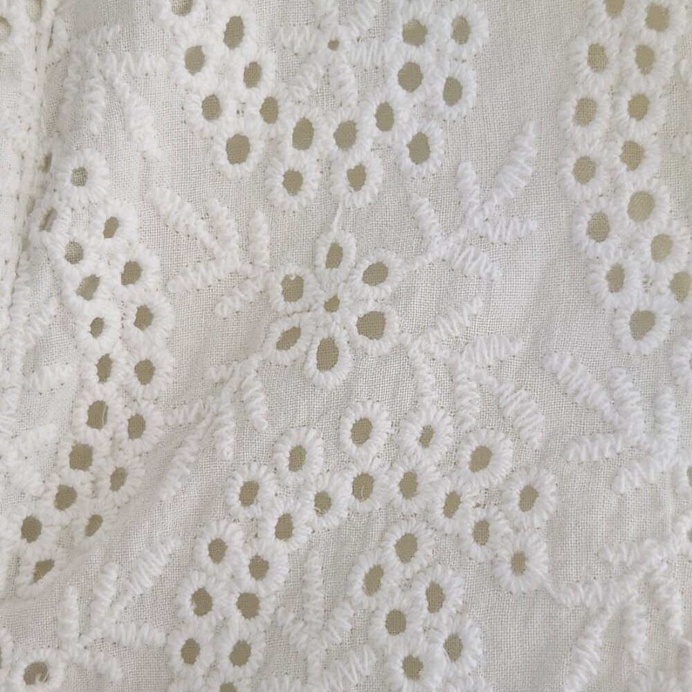 Boden Eyelet Sleeveless Dress Size 8R Off-White 100% Cotton - Picture 6 of 7